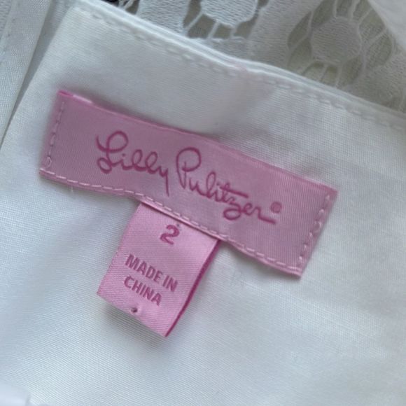 Lilly Pulitzer Leigh Stretch Shift Resort White Seacret Island size 2 - Picture 8 of 10